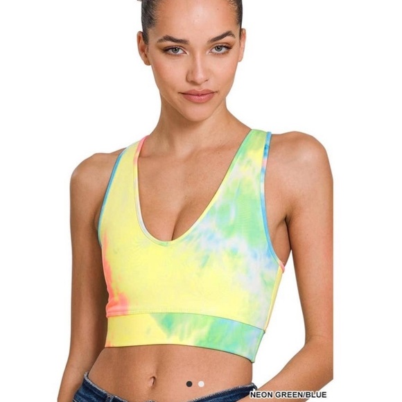 Zenana Outfitters Other - ZENANA athletic racer back crop top athletic bra size X-Large